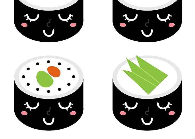 New! Sushi displates in Creative shop. SHOP cute Sushi ...