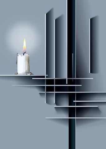 Candle and shapes