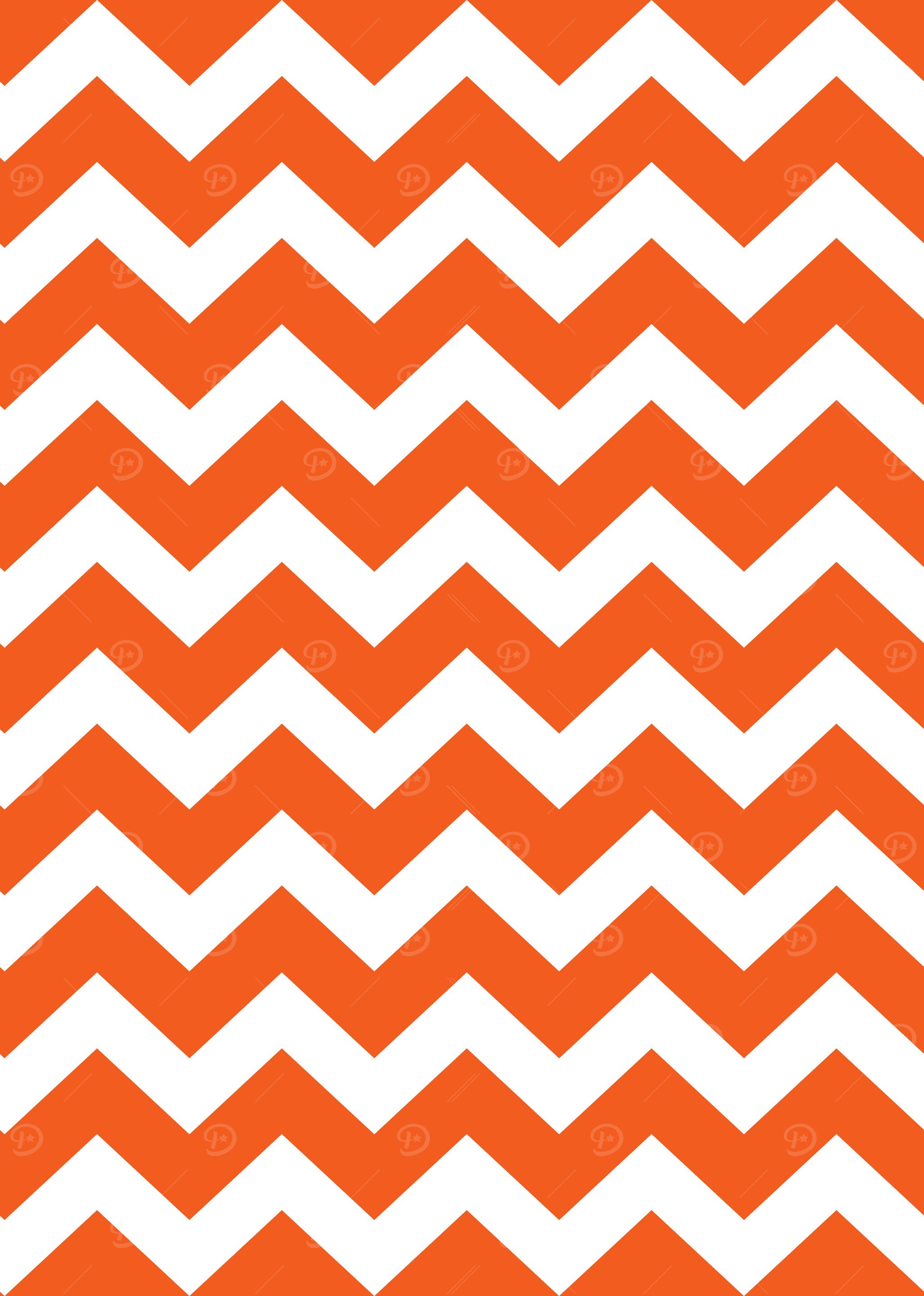 New displate in 60s : orange, white Zig zag artistic s ...