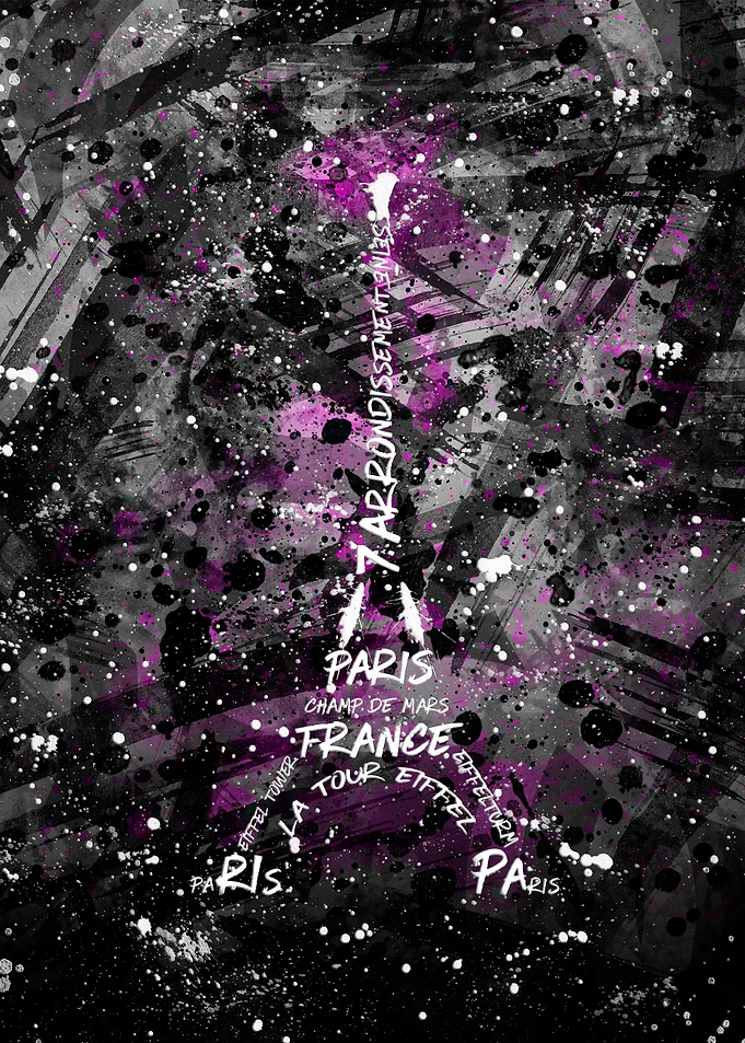 Digital Art Eiffel Tower