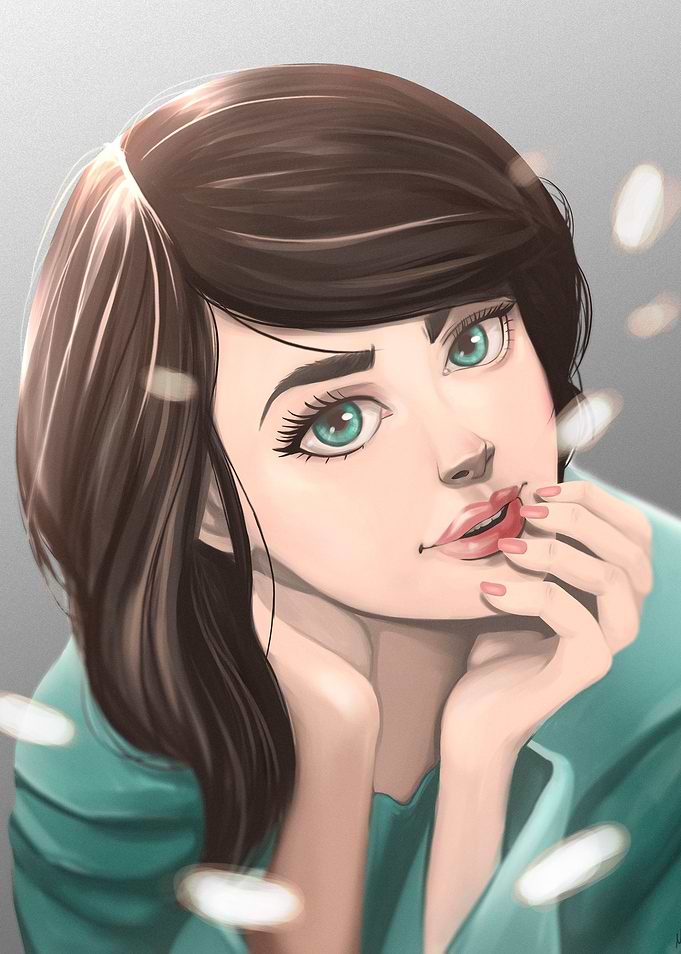 Those green eyes