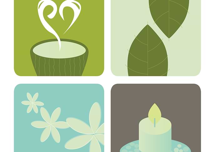 Metal art in cute colors : Vintage green artwork with c ...