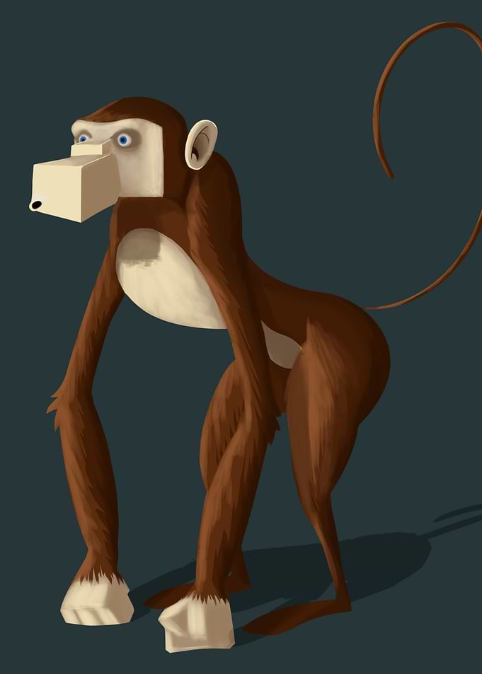 It's a monkey
