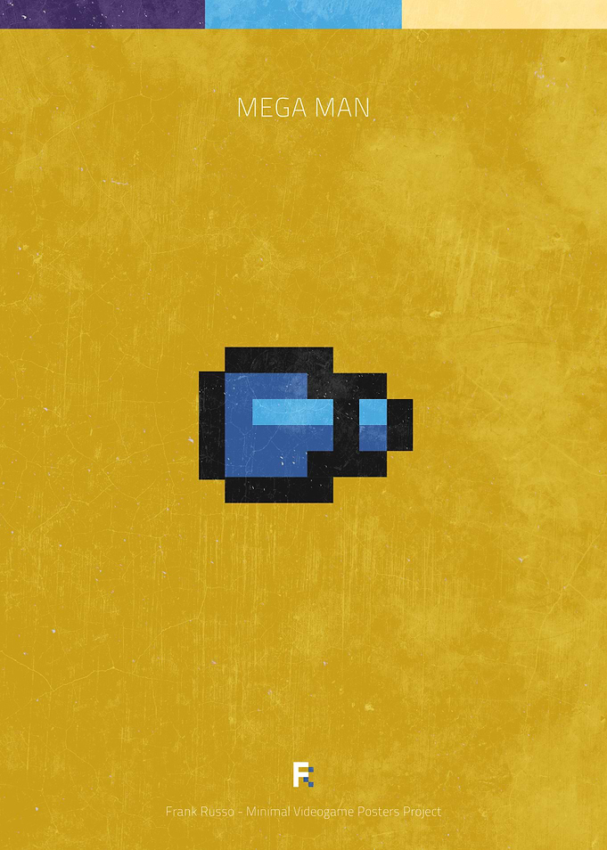 Mega Man. Minimal Videogame Poster.