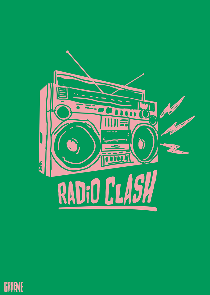 Design inspired by The Clash. www.graeme.graphics