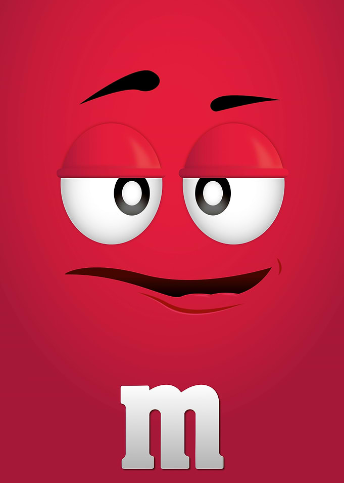 FacePlate M&M Red