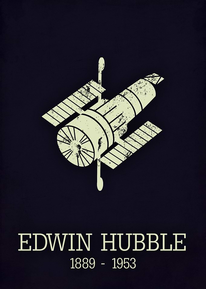 Edwin Hubble poster