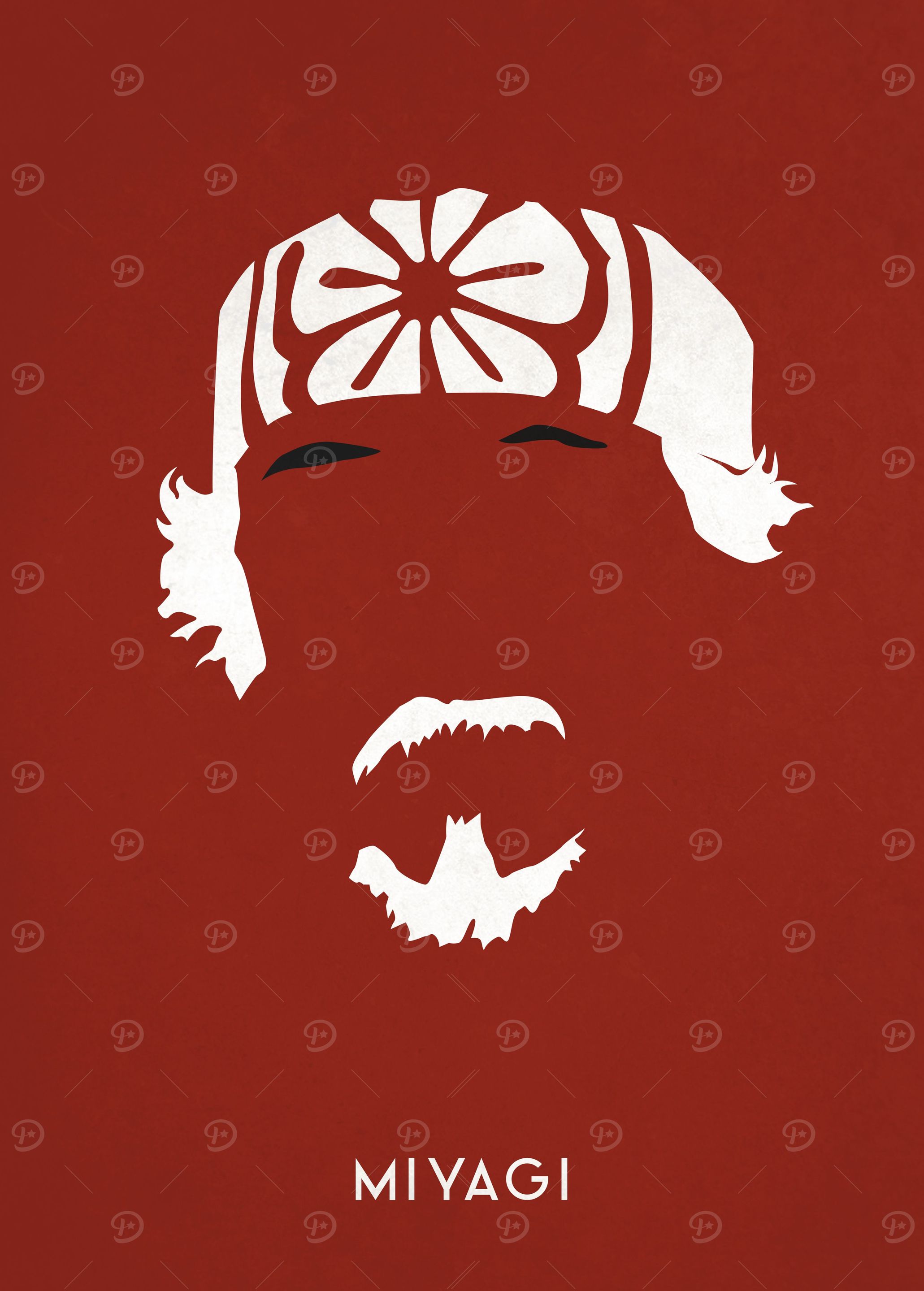 Legendary Mustaches - Mr. Miyagi from Karate Kid.