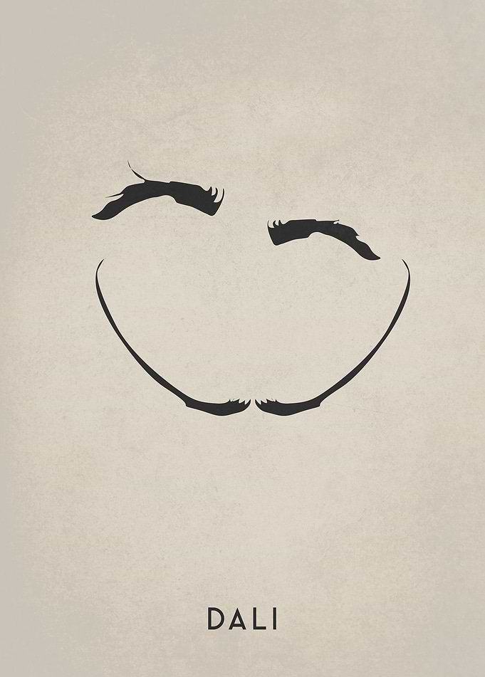 Legendary Mustaches - Salvador Dali