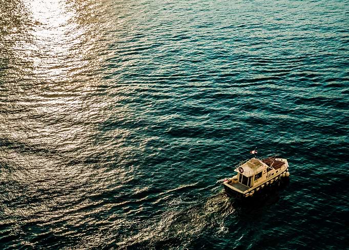 Boat at dusk