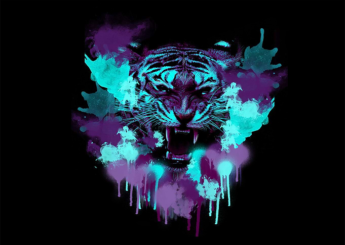 Some tigers' stripes can be painted