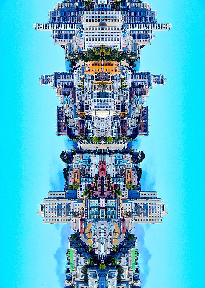 buildings with blue sky