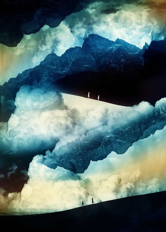 Mysterious mountains in th