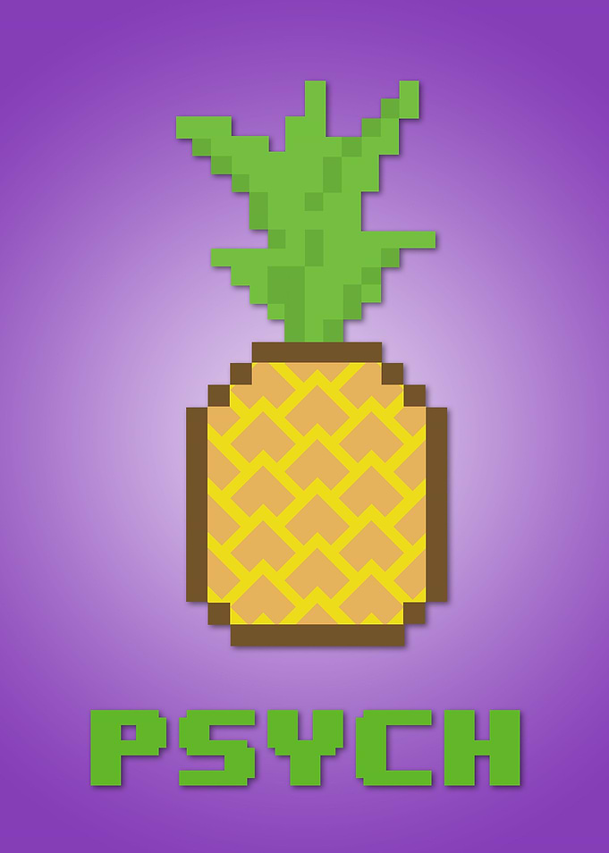 Psych 8 bits art