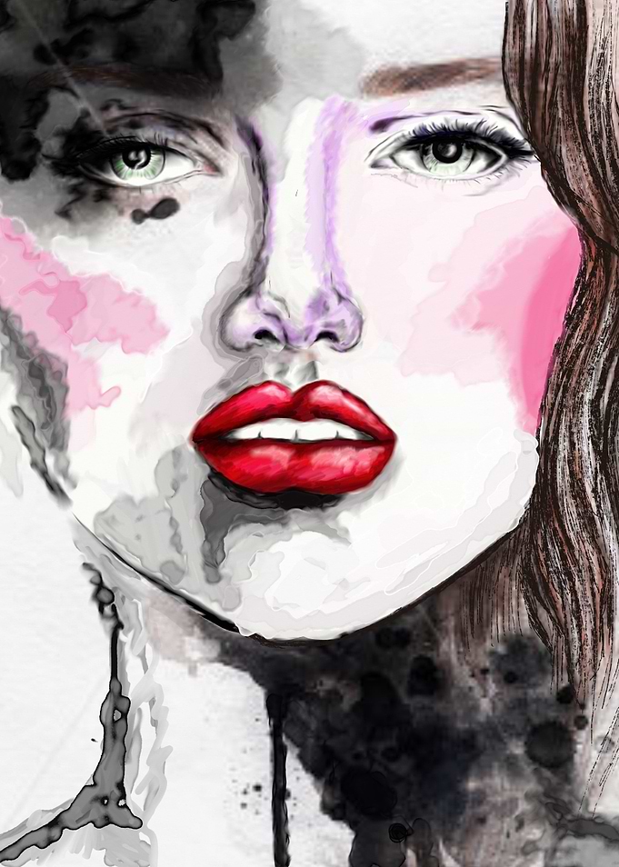 Watercolour Face