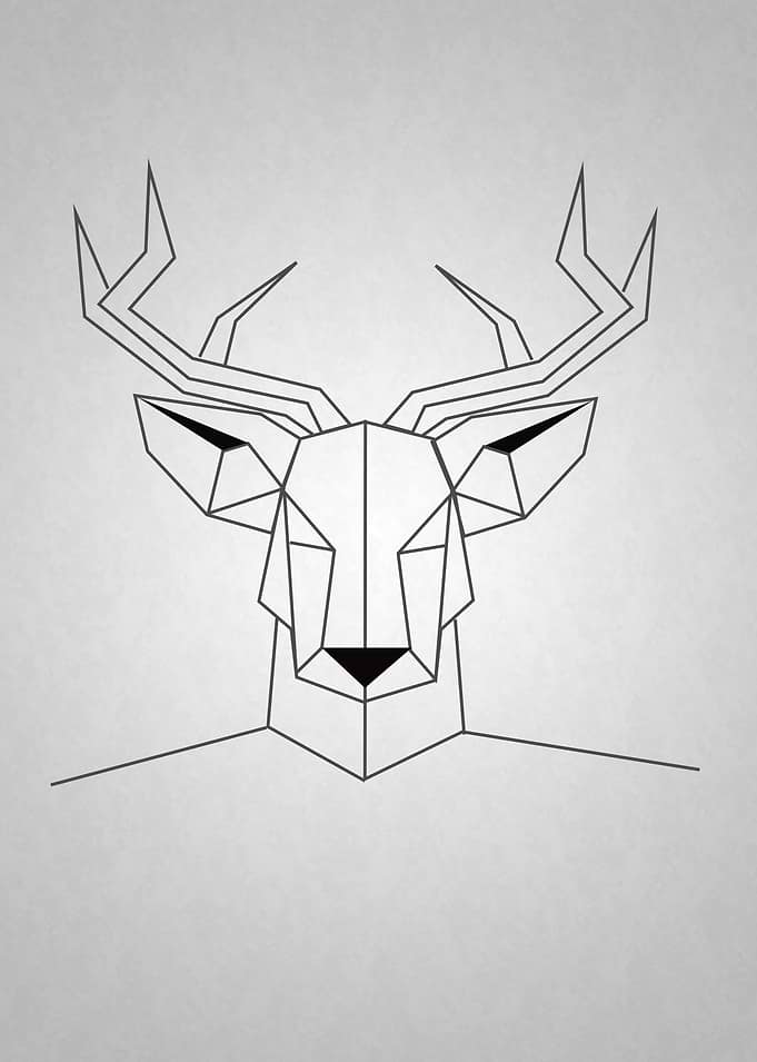 Moose head geometric