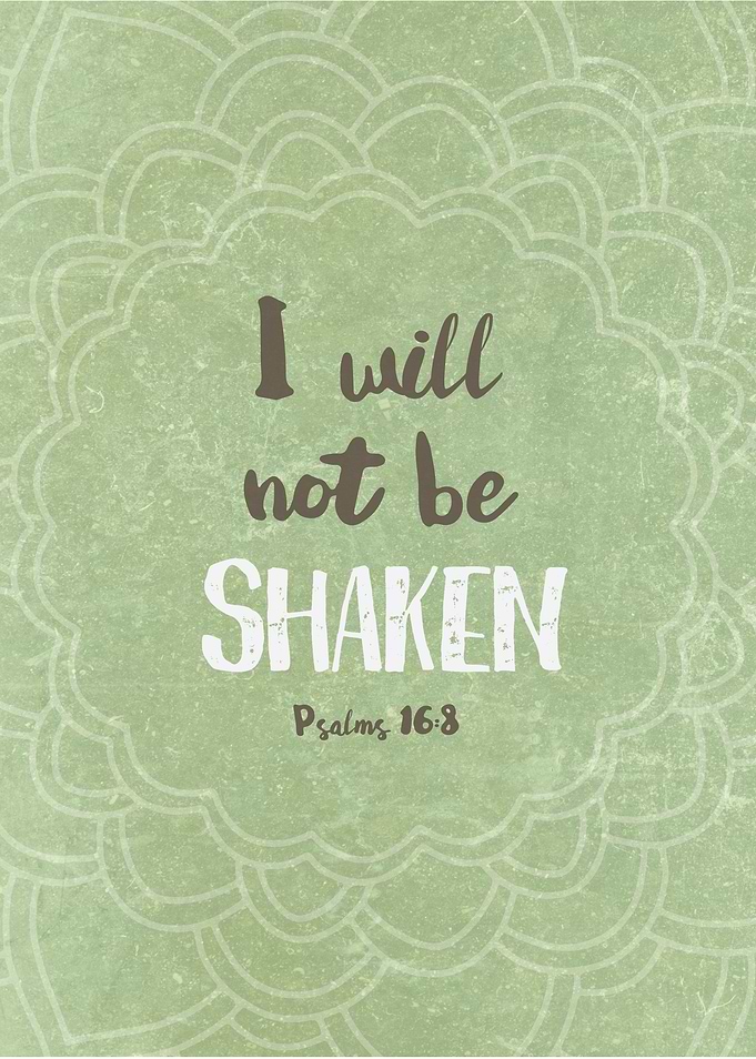 'I keep my eyes always on the Lord. With him at my righ ...