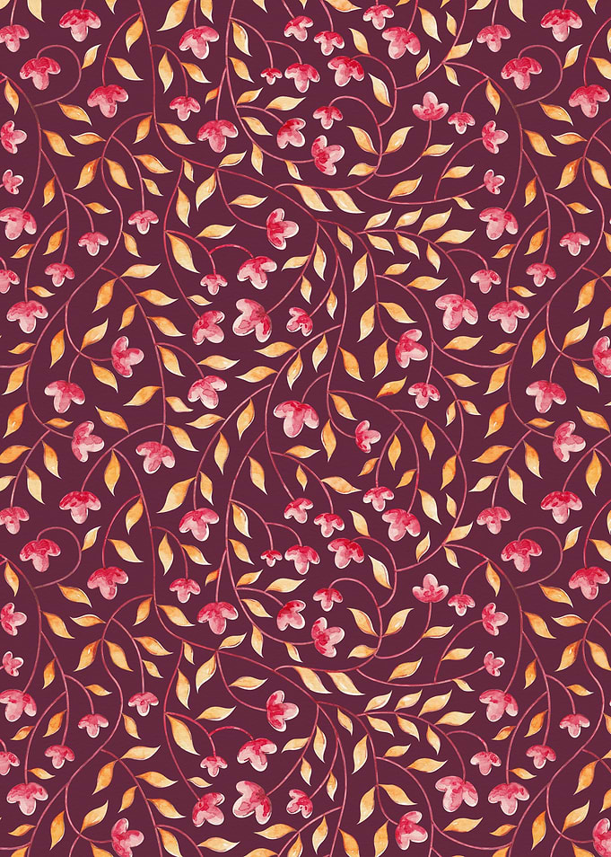 Botanical: Maroon Vine