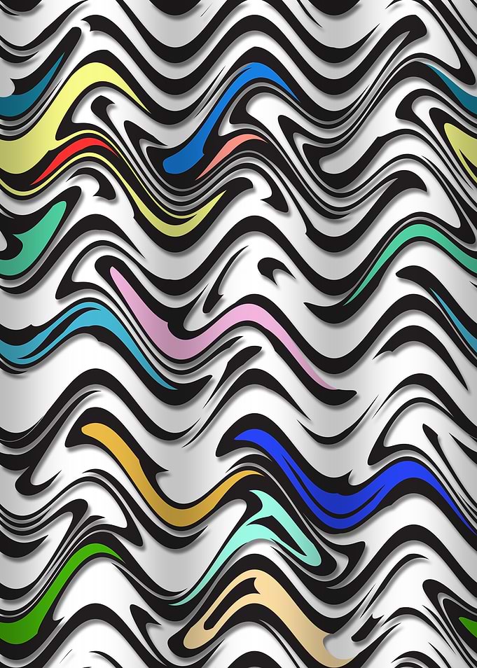Trippy Waves In urban Abstract; by Barruf.