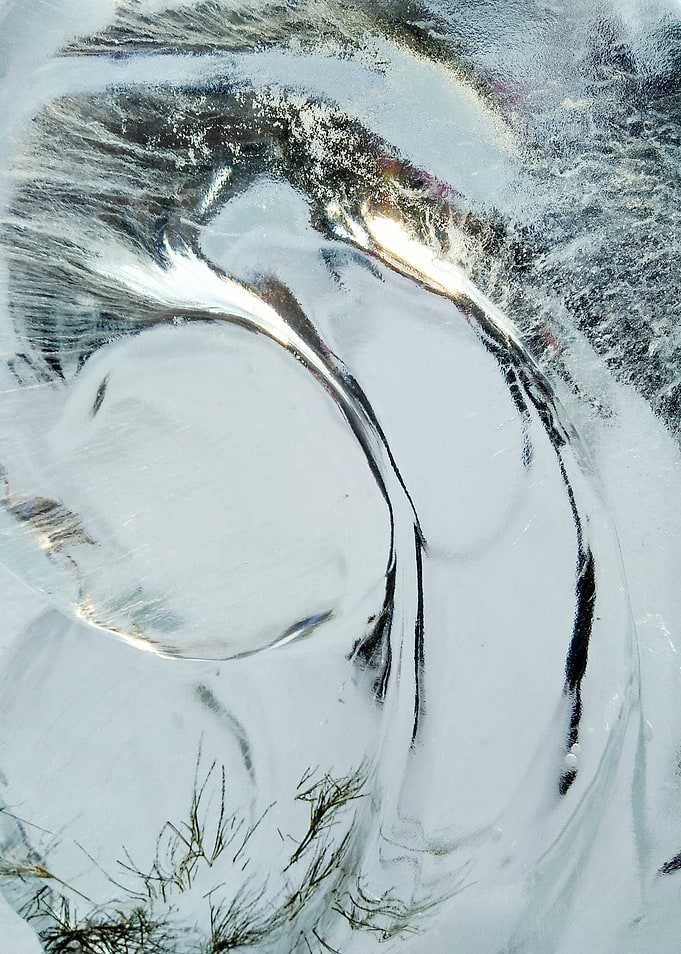 Abstract ice texture