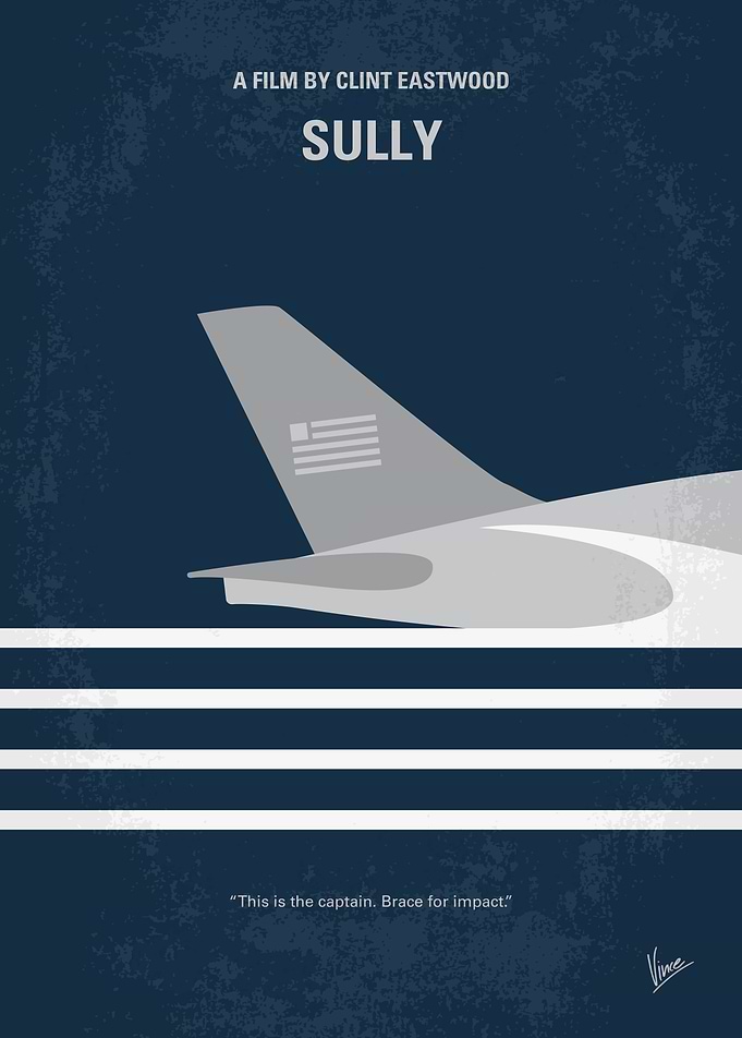 No754 My Sully minimal movie poster The story of Chesl ...