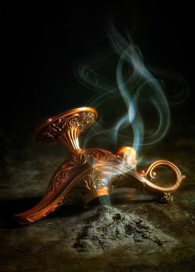 Magical lamp of wishes