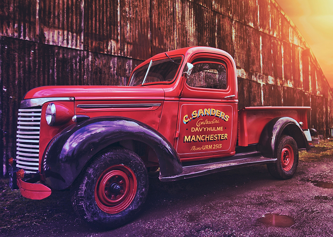 A classic American Chevvy working man's truck