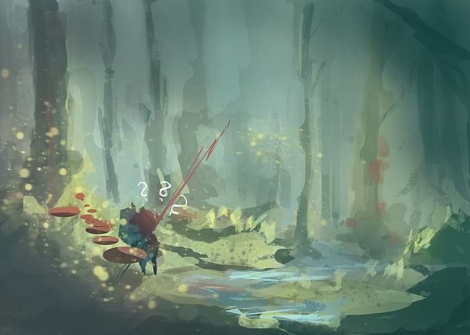 alone in the forest