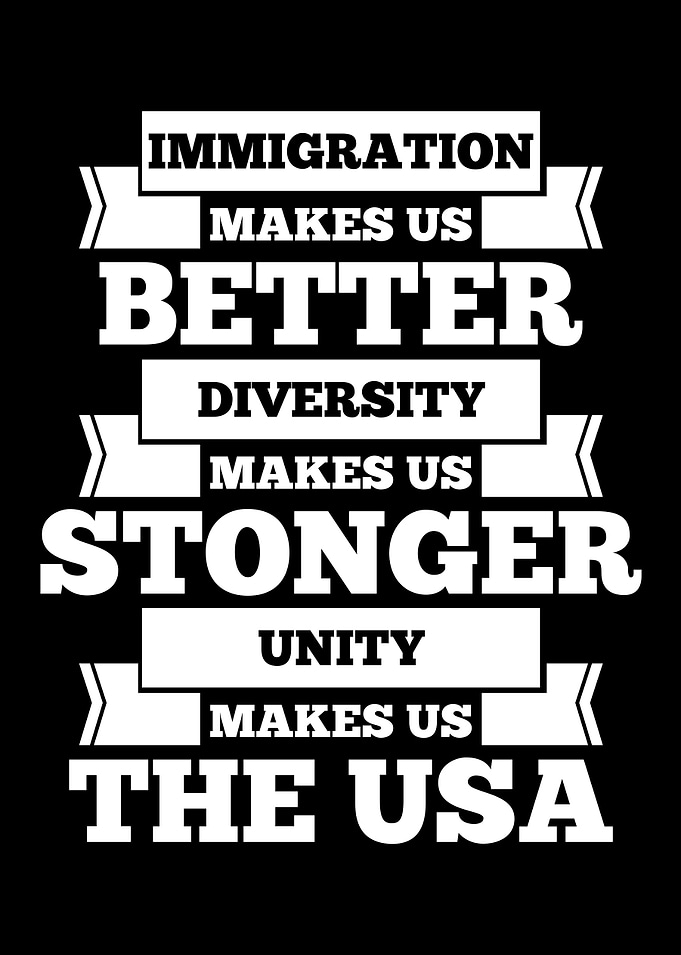 A text art design, created in reaction to the Trump adm ...