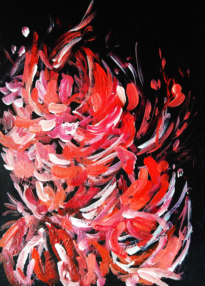 Abstract peonies