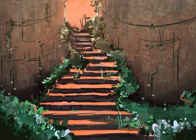 Walk towards the light, or away if you like.
