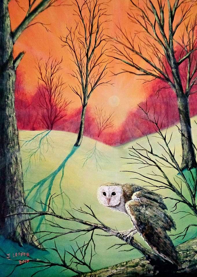 A third acrylic painting by Jack Lepper that was inspir ...