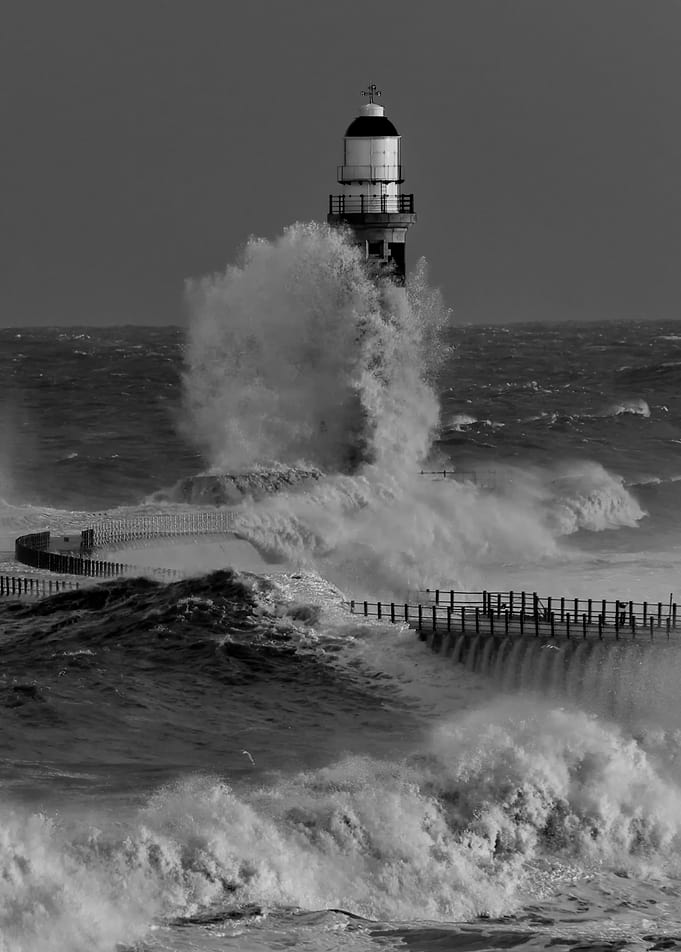 Lighthouse in a storm