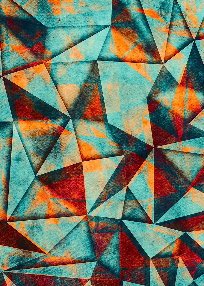 Triangles blue