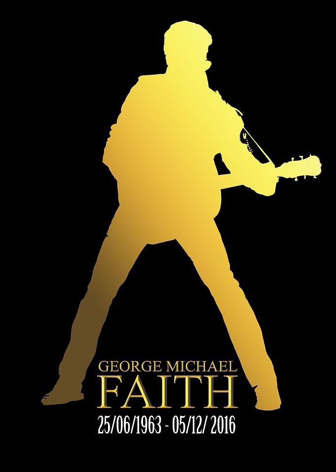 PRINT 1 Gold on Black The Immortal George Michael Died ...