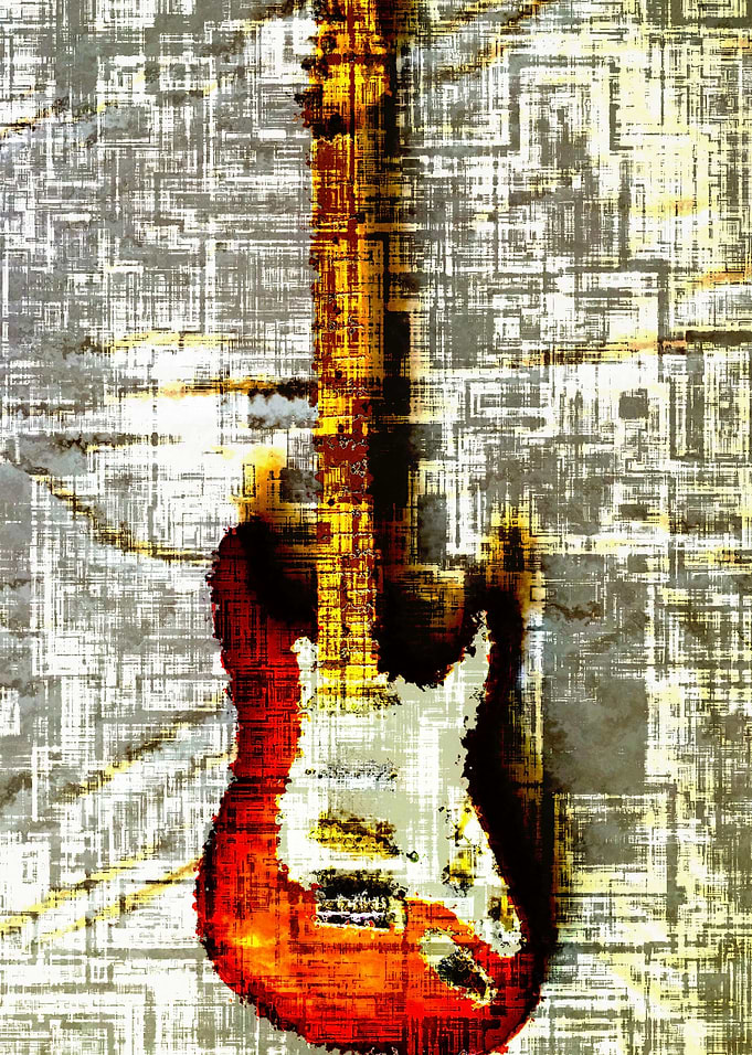 Electric guitar abstract 1