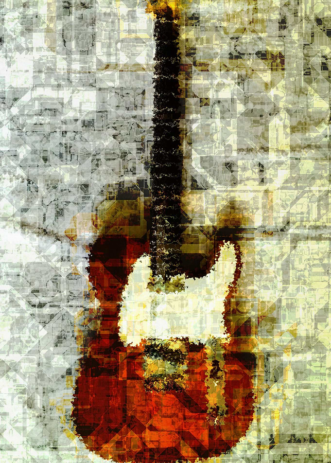 Electric guitar abstract 2