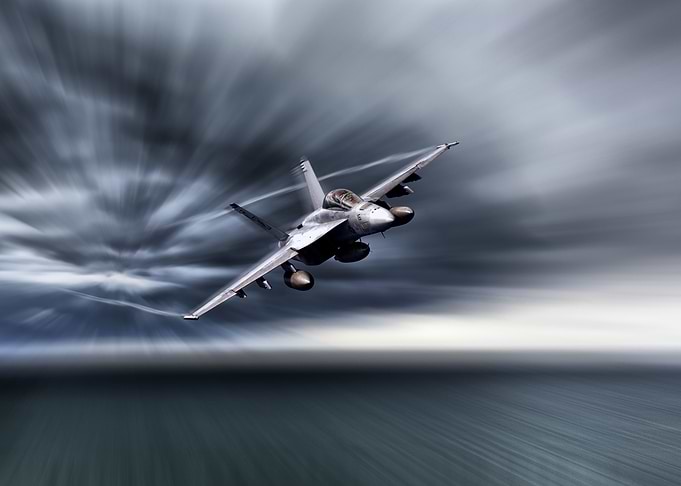US Navy F18 Super Hornet Black Aces