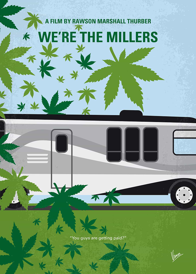 No763 My We are the Millers minimal movie poster After ...