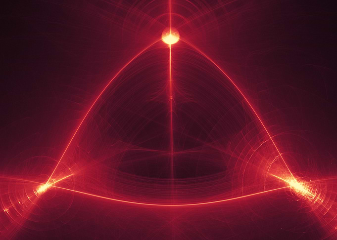 an abstract triangle.