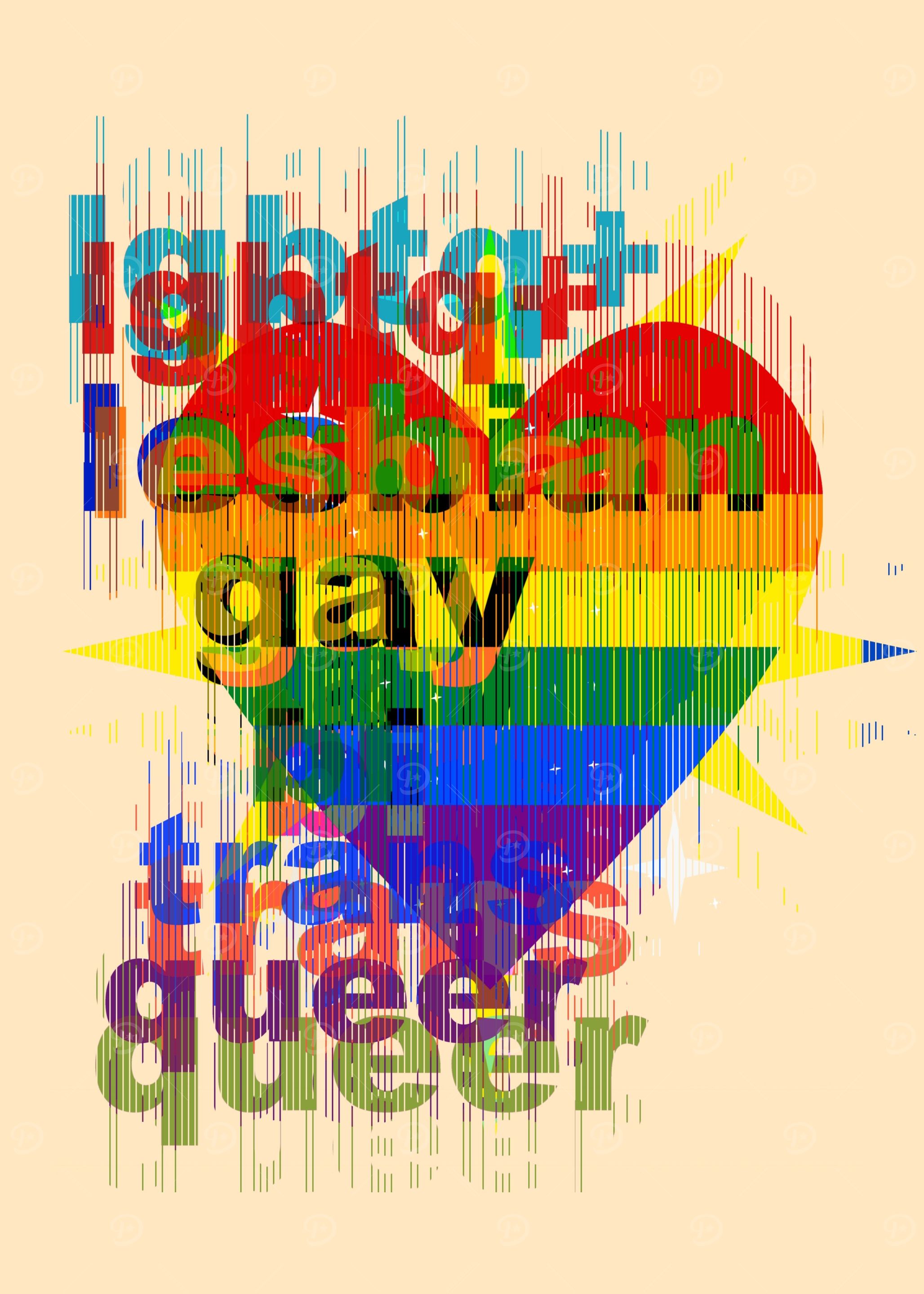 'EQUAL LOVE GLITCH!' BY GASPONCElgbtq+ love represent y ...