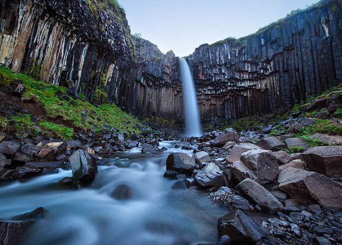 iceland, svartifoss