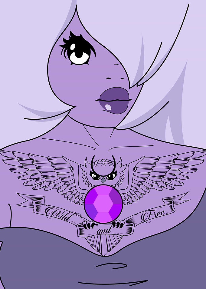A tattoo I designed for a beloved character.