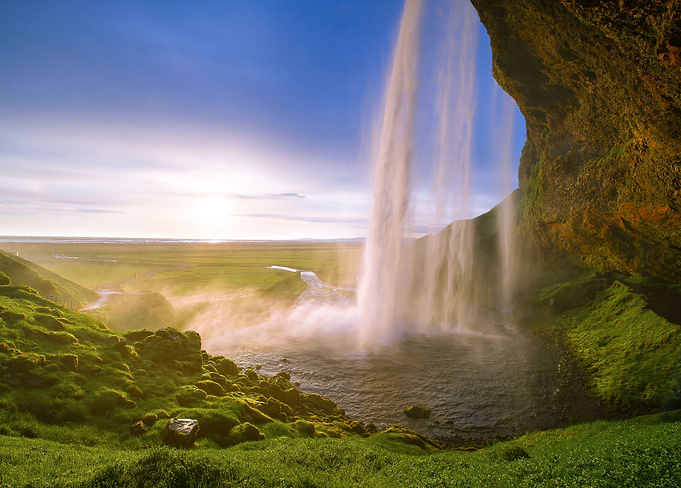 Icelandic waterfall