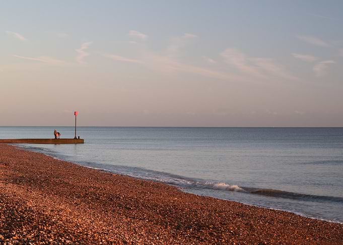 A retro view of the sea
