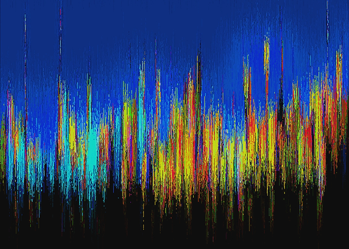 Abstract Cityscape at Dusk