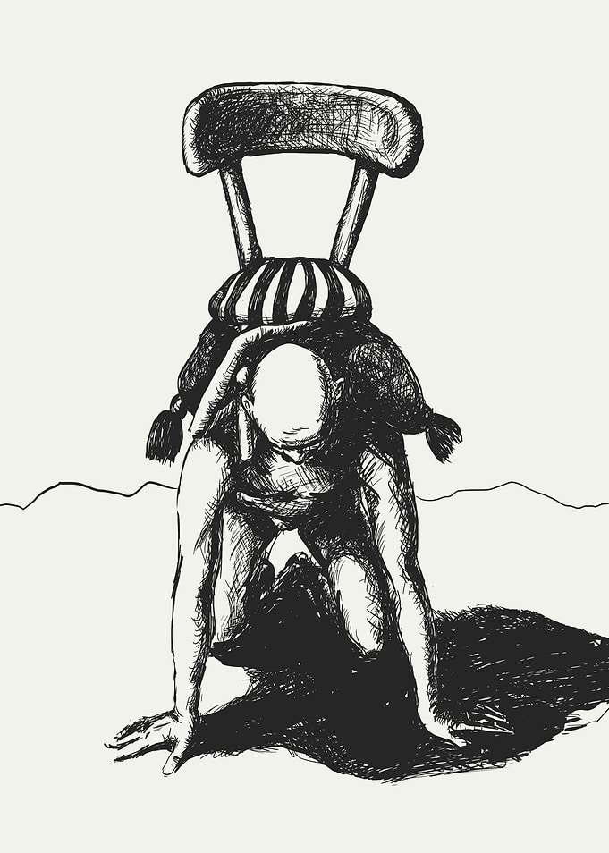 The Chair and a man.