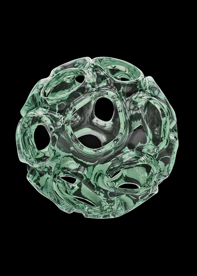 Floating glass cell ball