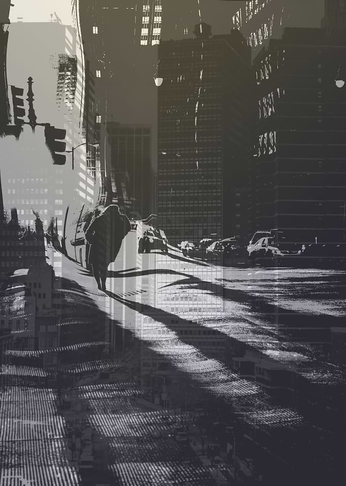 abstract city