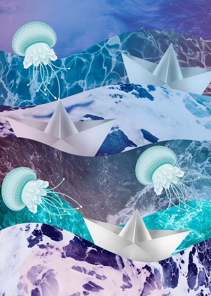 Abstract sea